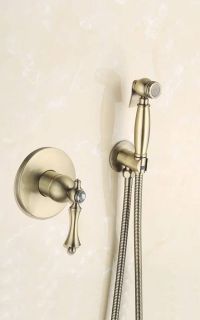 Гигиенический душ со смесителем Rose R0105Q бронза